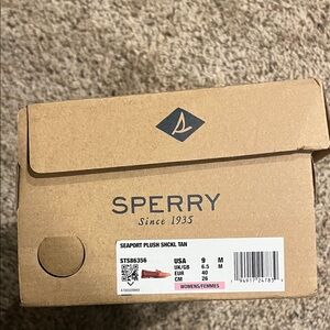 Sperry Tan Seaport Plush Shoes